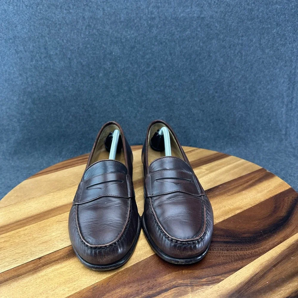Green Label Cole Haan 10096 Penny Loafer Cordovan Leather Shoe Sz 7.5M Made USA